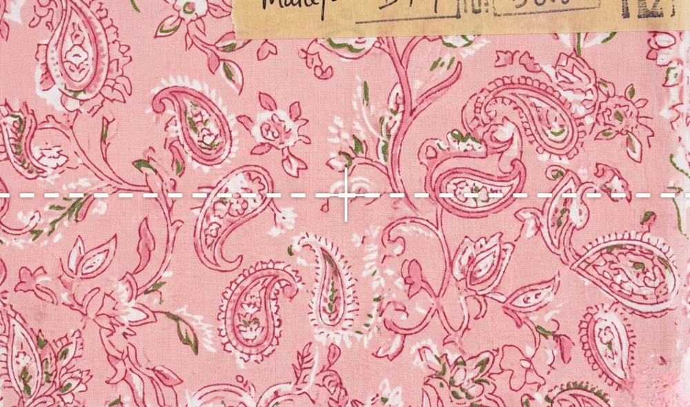 Premium Cotton Rayon Printed Fabric – Hand Block Print (100 GSM, 58" Width)