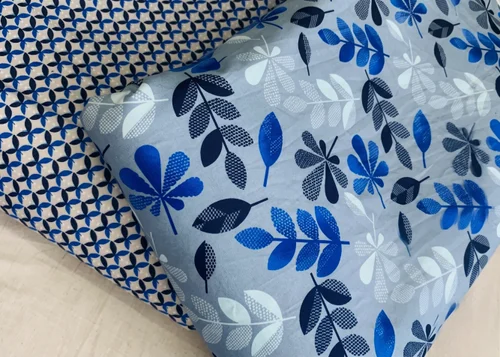 Premium Printed Viscose Rayon Fabric – Botanical & Geometric Motifs (140 GSM, 44" Width)