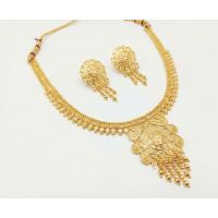 Temple Jewellery Necklace Set For Women Traditional Antique Gold Artificial Bridal Choker Jwellery Ladies Fancy Kundan Pearl Oxidised Silver Ruby Diamond Zaveri Haldi Aesthetic Layered Butterfly Silk Thread Women Jwelleries Western Girls