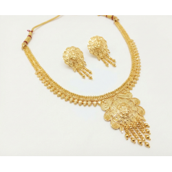 Temple Jewellery Necklace Set For Women Traditional Antique Gold Artificial Bridal Choker Jwellery Ladies Fancy Kundan Pearl Oxidised Silver Ruby Diamond Zaveri Haldi Aesthetic Layered Butterfly Silk Thread Women Jwelleries Western Girls