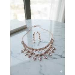 American Diamond Necklace Set