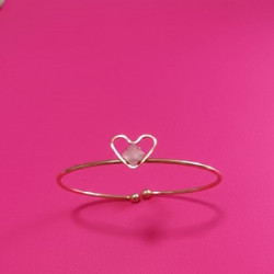 Elegant Rose Gold Plated Alloy Charm Bracelet for Women